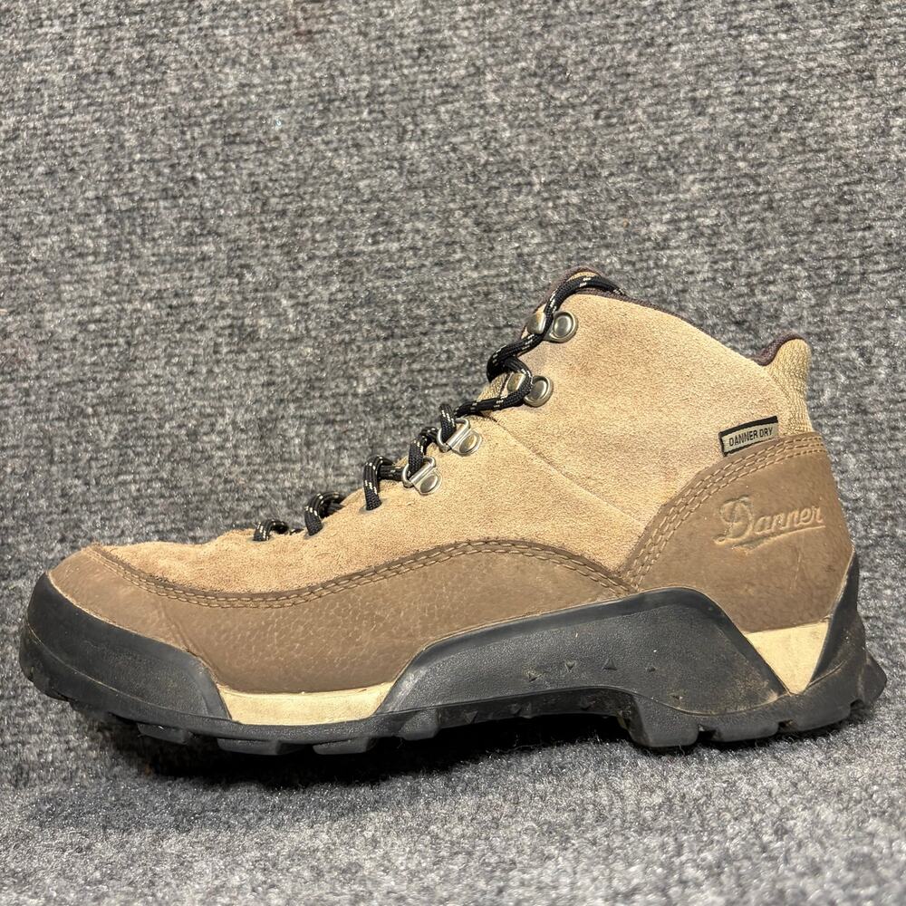 Danner Dry Panorama Mid Tan Suede Waterproof Hiking Boots Womens 8 Trail Shoe
